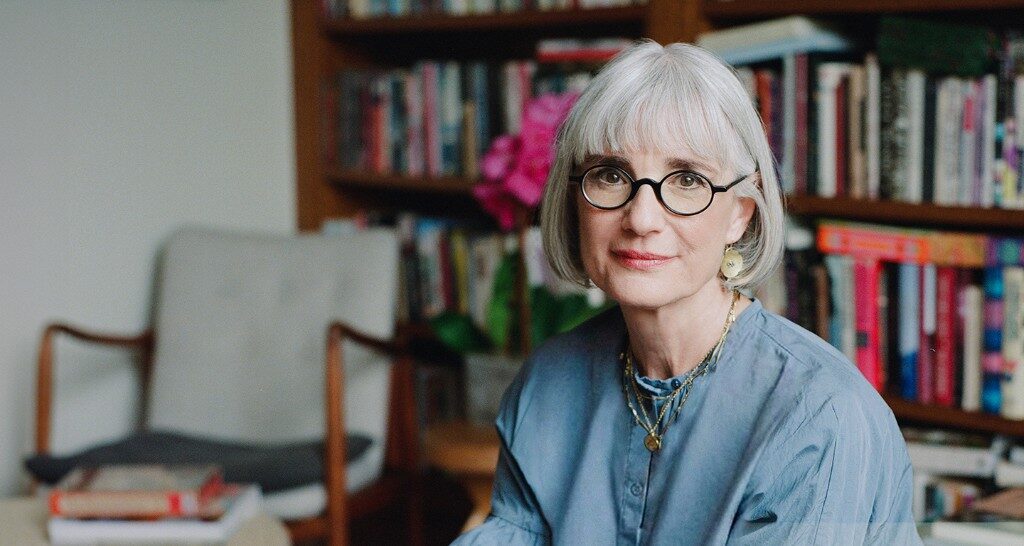 Author Carol Davis in her home library